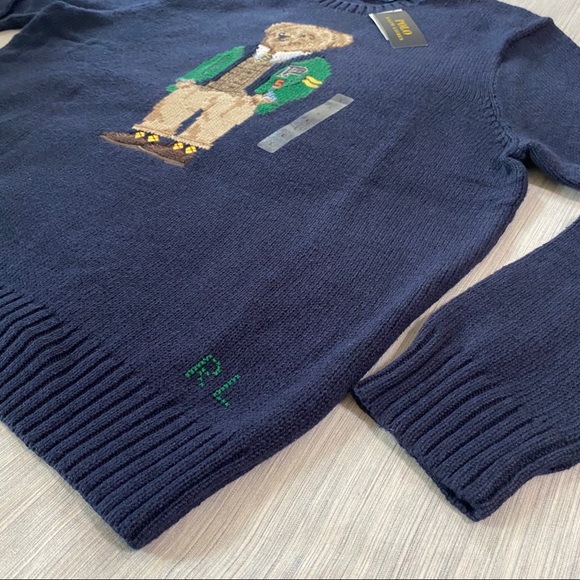 Ralph Lauren Letterman Bear Crewneck Sweater - Picture 7 of 15